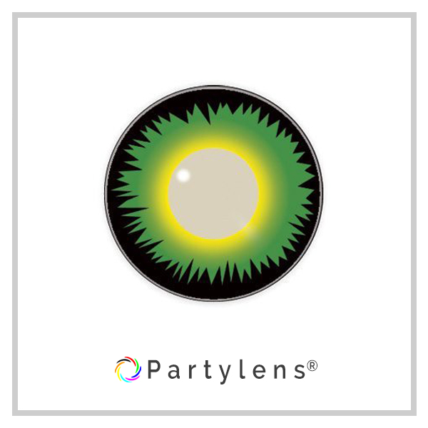 Green Wolf – groene contactlenzen Partylens® - Afbeelding 2