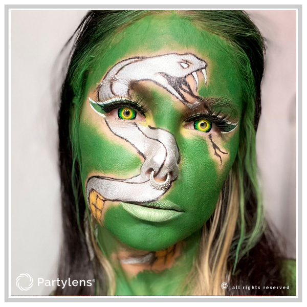 Green Wolf – groene contactlenzen Partylens® - Afbeelding 3