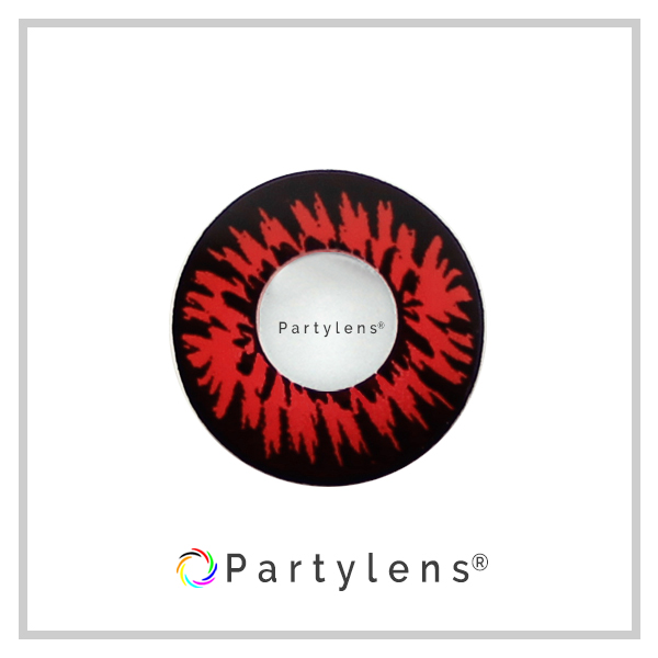 Red Tiger - rode contactlenzen Partylens® - Afbeelding 4