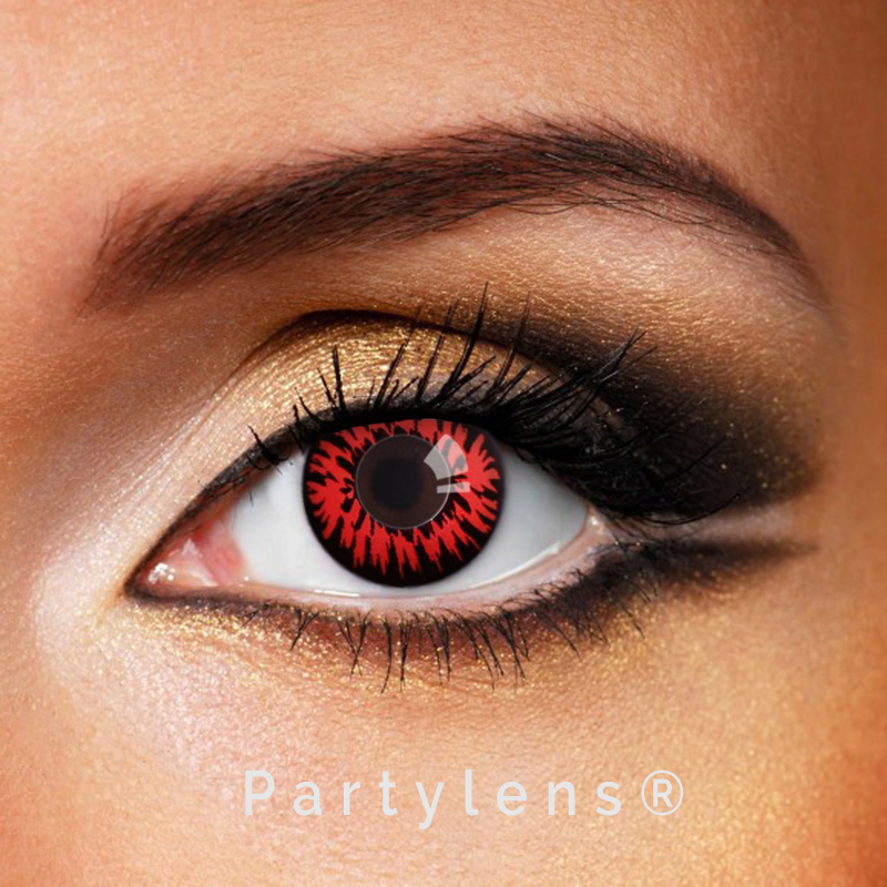 Red Tiger - rode contactlenzen Partylens® - Afbeelding 3